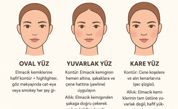 Yüz şekillerine göre makyaj - Yüz Şekillerine Göre Makyaj